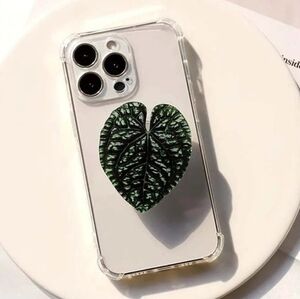 Leaf Phone Holder Stand 360°Rotating With Hand Grip Handle